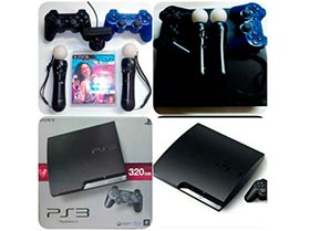 PlayStation 3 160Gb con 3 controles Foto