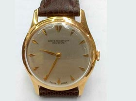 relógio marca patek Philippe caixa de ouro rosado Foto