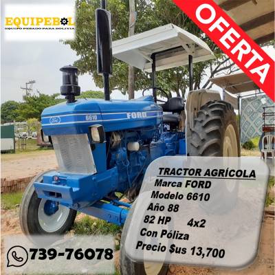 VENDO TRACTOR FORD 6610 AÑO 88 Foto