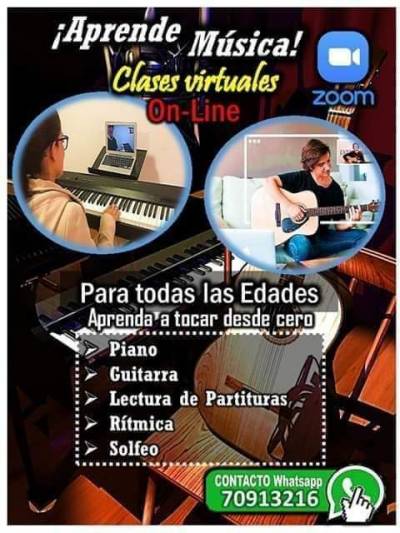 Clases a domicilio de musica  elije tu instrumento musical Foto