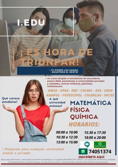 Clases a domicilio de: MATE., FÍS., QUIM Foto