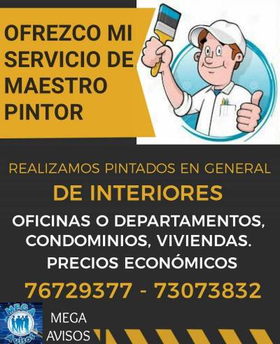 OFREZCO LOS SERVICIOS DE PINTOR Foto