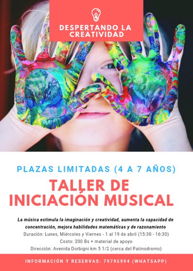 TALLER DE INICIACIÓN MUSICAL (4 A 7 AÑOS) Foto