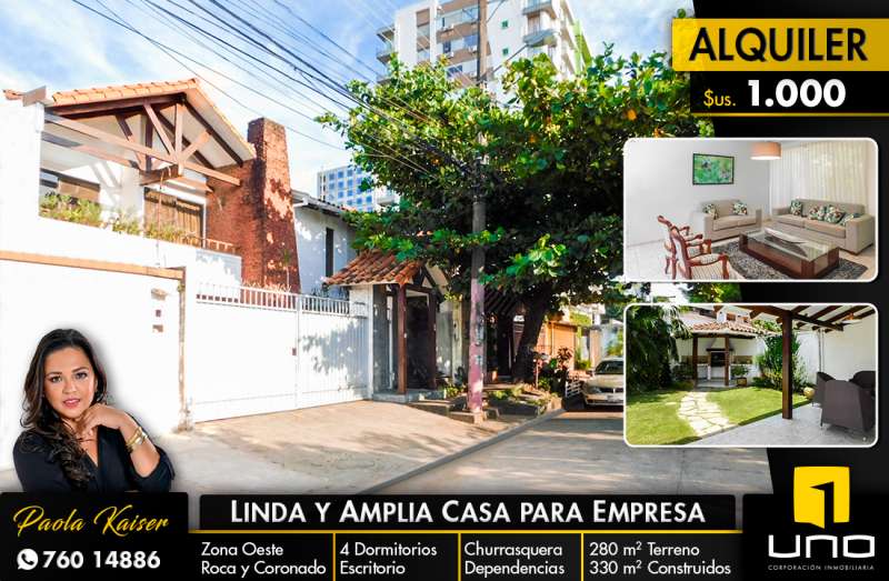 Linda casa con 4 dormitorios en la zona oeste