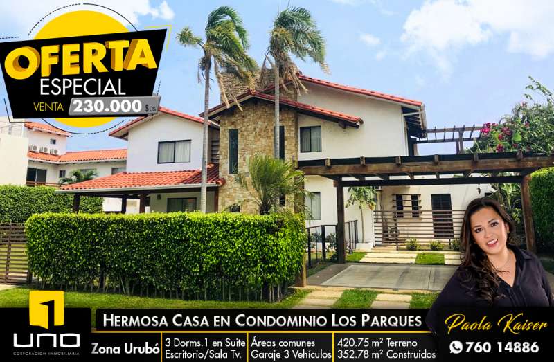 HERMOSA CASA DE OCASION EN CONDOMINIO LOS PARQUES DEL URUBO en Santa Cruz clasificados.one Bolivia HERMOSA CASA DE OCASION EN CONDOMINIO LOS PARQUES DEL URUBO en Santa Cruz clasificados.one Bolivia